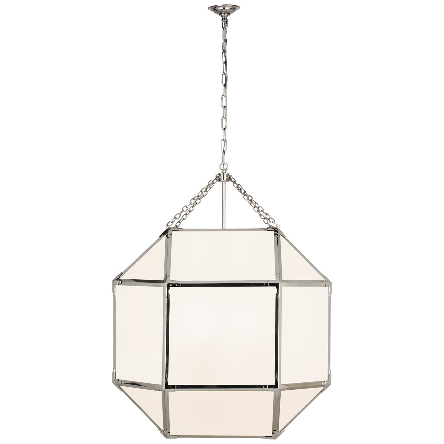 Visual Comfort Signature - SK 5034PN-WG - LED Lantern - Morris - Polished Nickel