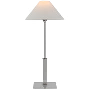Visual Comfort Signature - SP 3510PN/CG-L - LED Table Lamp - Asher - Polished Nickel and Crystal