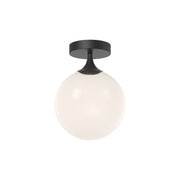Alora - FM505108MBOP - One Light Flush Mount - Nouveau - Matte Black/Opal Matte Glass