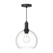 Alora - PD506210MBCL - One Light Pendant - Castilla - Clear Glass/Matte Black