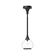 Alora - PD524006MBCL - One Light Pendant - Hazel - Clear Glass/Matte Black