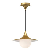 Alora - PD525113BGOP - One Light Pendant - Fuji - Brushed Gold/Opal Matte Glass