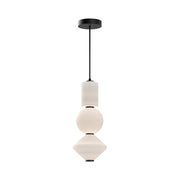 Alora - PD530341MBOP - LED Pendant - Bijou - Matte Black/Opal Matte Glass