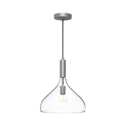 Alora - PD532312BNCL - One Light Pendant - Belleview - Brushed Nickel/Clear Glass