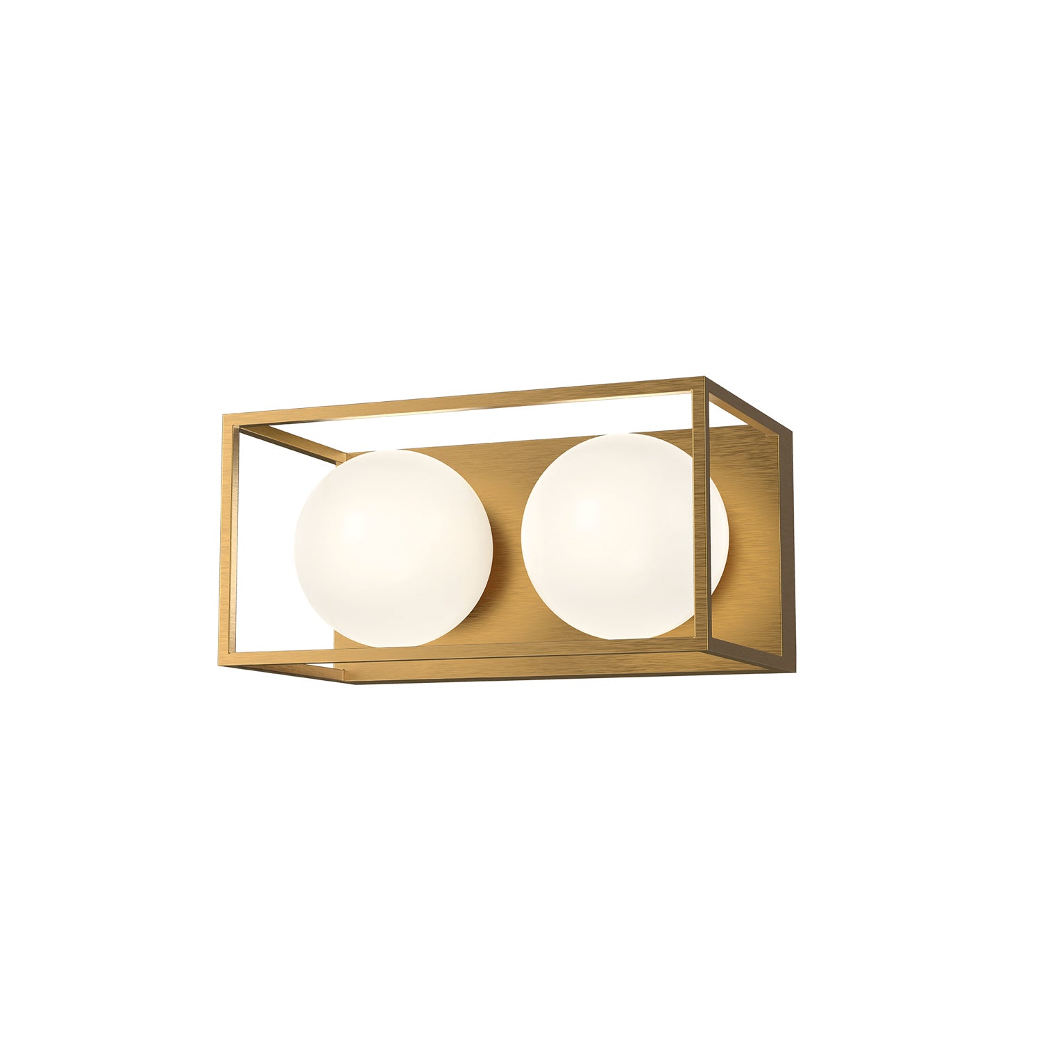 Alora - VL519213AGOP - Two Light Bathroom Fixtures - Amelia - Aged Gold/Opal Matte Glass