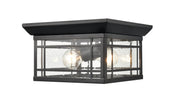 Millennium - 4154-PBK - One Light Flushmount - Armington - Powder Coated Black