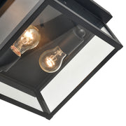 Millennium - 4202-PBK - Two Light Flush Mount - Evanton - Powder Coated Black