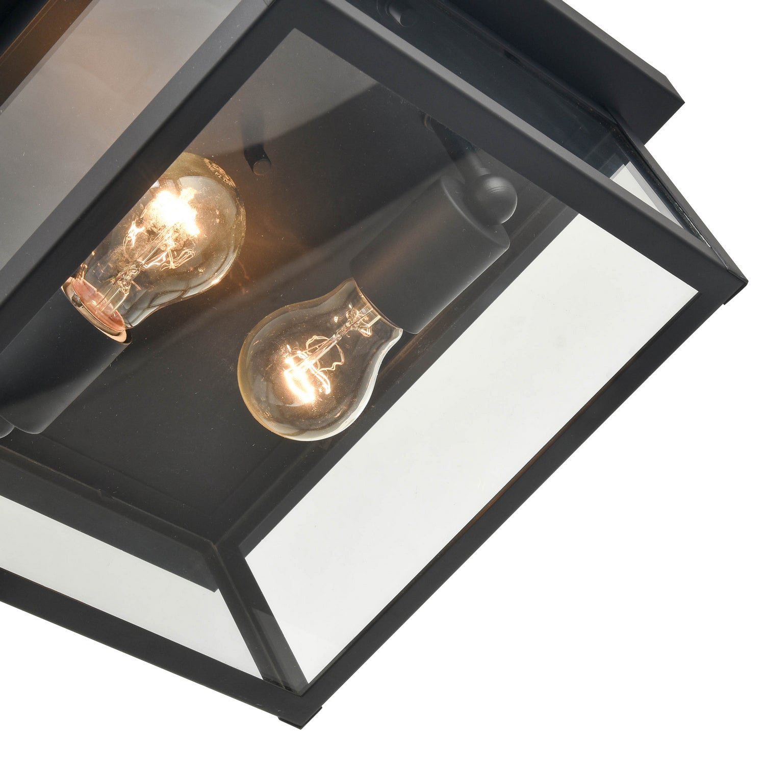 Millennium - 4202-PBK - Two Light Flush Mount - Evanton - Powder Coated Black