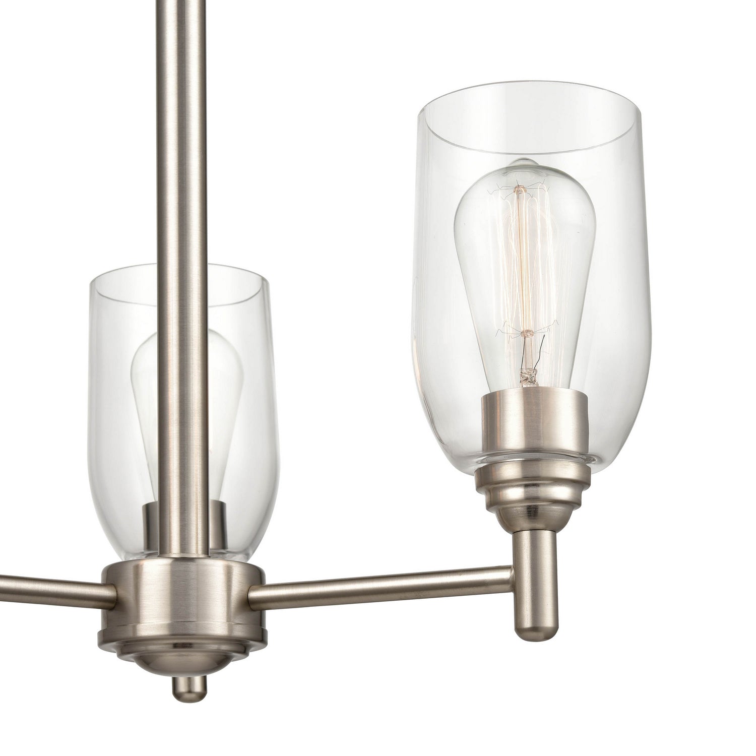 Millennium - 4983-BN - Three Light Chandelier - Arlett - Brushed Nickel