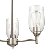 Millennium - 4983-BN - Three Light Chandelier - Arlett - Brushed Nickel