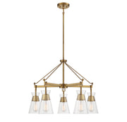 Savoy House - 1-1832-5-322 - Five Light Chandelier - Lakewood - Warm Brass
