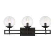 Savoy House - 8-1860-3-BK - Three Light Bathroom Vanity - Crosby - Matte Black