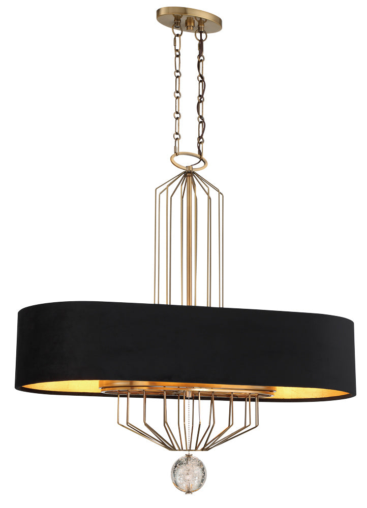 Metropolitan - N7339-790 - Eight Light Island Pendant - Grandeur - Aged Antique Brass