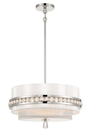 Metropolitan - N7383-613 - Three Light Convertible Semi Flush / Pendant - Sutton by Robin Baron - Polished Nickel