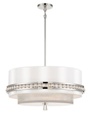 Metropolitan - N7384-613 - Four Light Pendant - Sutton by Robin Baron - Polished Nickel