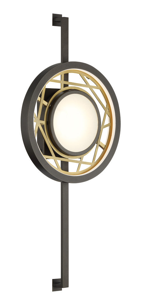 Metropolitan - N7521-716-L - LED Wall Sconce - Tribeca by Robin Baron - Smoked Iron And Soft Brass