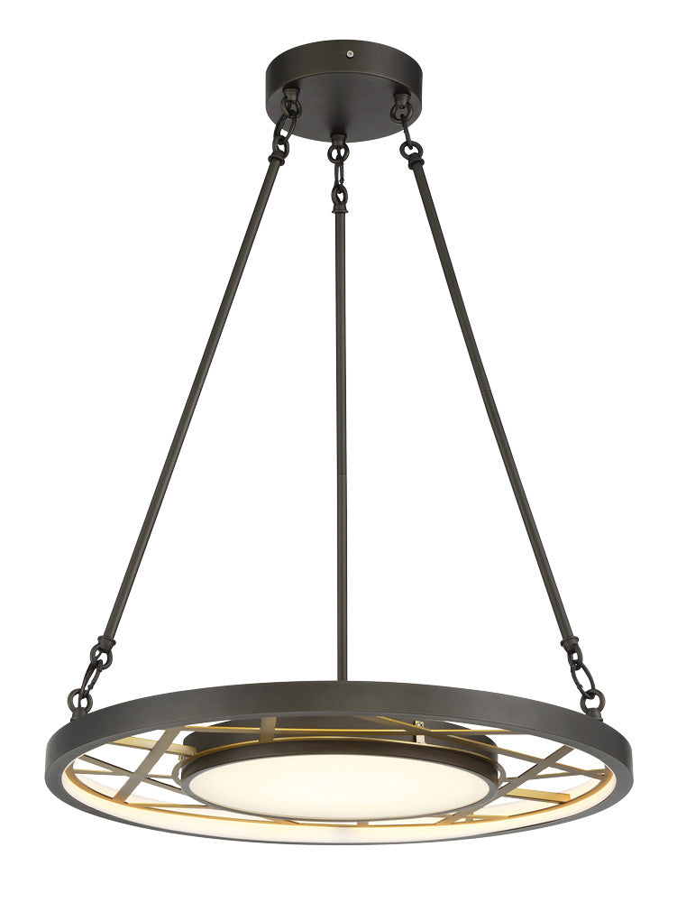 Metropolitan - N7526-716-L - LED Pendant - Tribeca by Robin Baron - Smoked Iron And Soft Brass