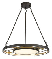 Metropolitan - N7527-716-L - LED Pendant - Tribeca by Robin Baron - Smoked Iron And Soft Brass