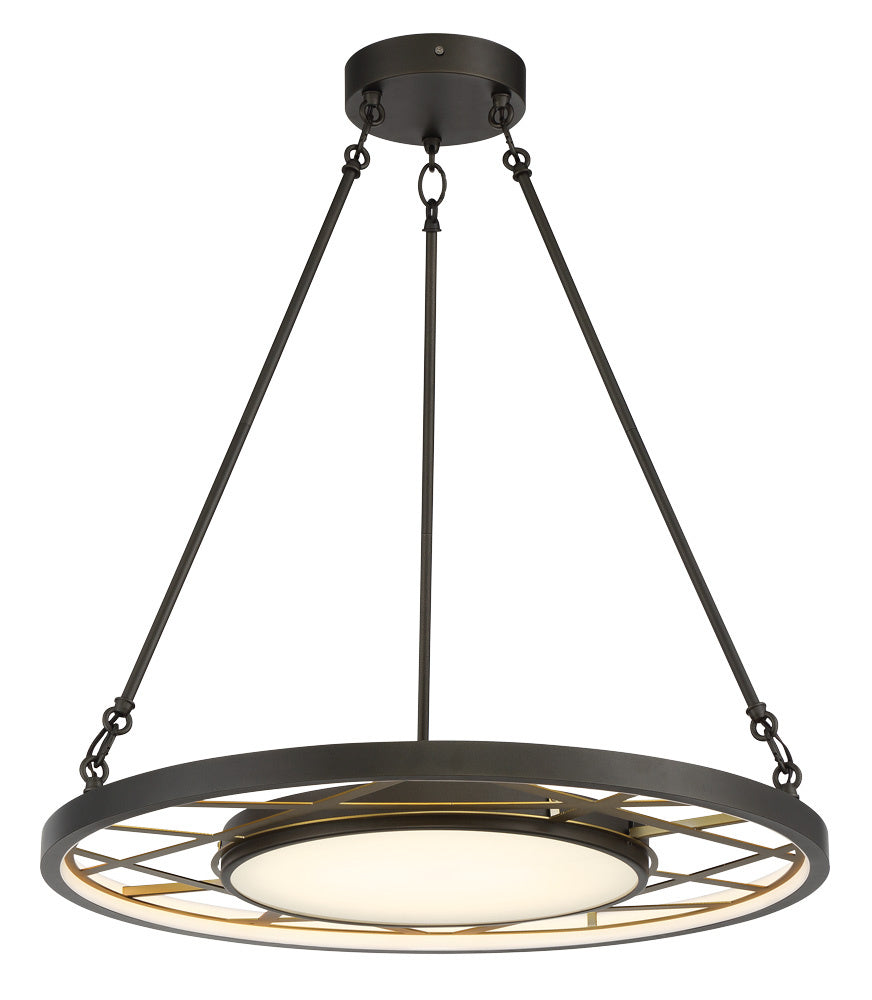 Metropolitan - N7527-716-L - LED Pendant - Tribeca by Robin Baron - Smoked Iron And Soft Brass