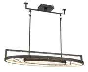 Metropolitan - N7528-716-L - LED Island Pendant - Tribeca by Robin Baron - Smoked Iron And Soft Brass