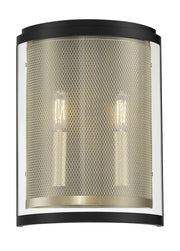 Metropolitan - N7812-726 - Two Light Wall Sconce - Soho by Robin Baron - Coal And Soft Brass