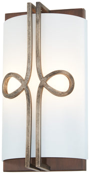 Minka-Lavery - 2692-115 - Two Light Wall Sconce - Yorkville - Aged Darkwood With Silver Pati
