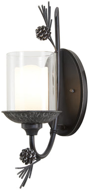 Minka-Lavery - 2751-694 - One Light Wall Sconce - Ponderosa Ridge - Weathered Spruce w/Silver Highlights