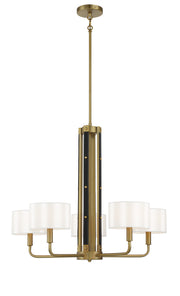 Minka-Lavery - 2785-695 - Five Light Chandelier - Chelsea - Soft Brass