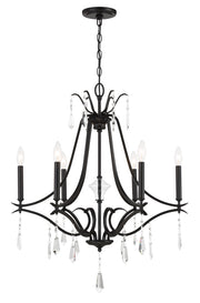 Minka-Lavery - 4446-66A - Six Light Chandelier - Laurel Estate - Coal