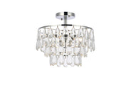 Elegant Lighting - 1103F14C - Three Light Flush Mount - Mila - Chrome