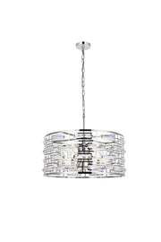 Elegant Lighting - 1108D24C - Five Light Pendant - Kennedy - Chrome
