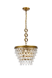 Elegant Lighting - 1219D16BR/RC - Four Light Pendant - Nordic - Brass