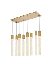 Elegant Lighting - 2066D36SG - Eight Light Pendant - Weston - Satin Gold