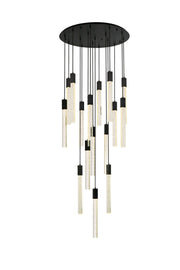 Elegant Lighting - 2067G36BK - 16 Light Pendant - Weston - Black