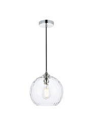 Elegant Lighting - LD2282C - One Light Pendant - Cashel - Chrome and Clear
