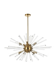 Elegant Lighting - 2502D36SG - Ten Light Pendant - Sienna - Gold