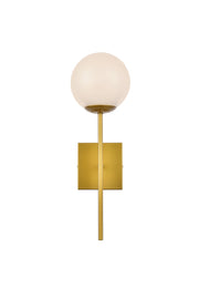 Elegant Lighting - LD2360BR - One Light Wall Sconce - Neri - Brass and White