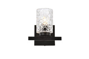Elegant Lighting - LD7025W7BK - One Light Bath - Cassie - Black and Clear Shade