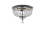 Elegant Lighting - V2528F14BK/RC - Four Light Flush Mount - Tranquil - Black and Clear