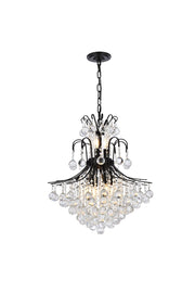 Elegant Lighting - V8002D22BK/RC - 11 Light Chandelier - Toureg - Black and Clear