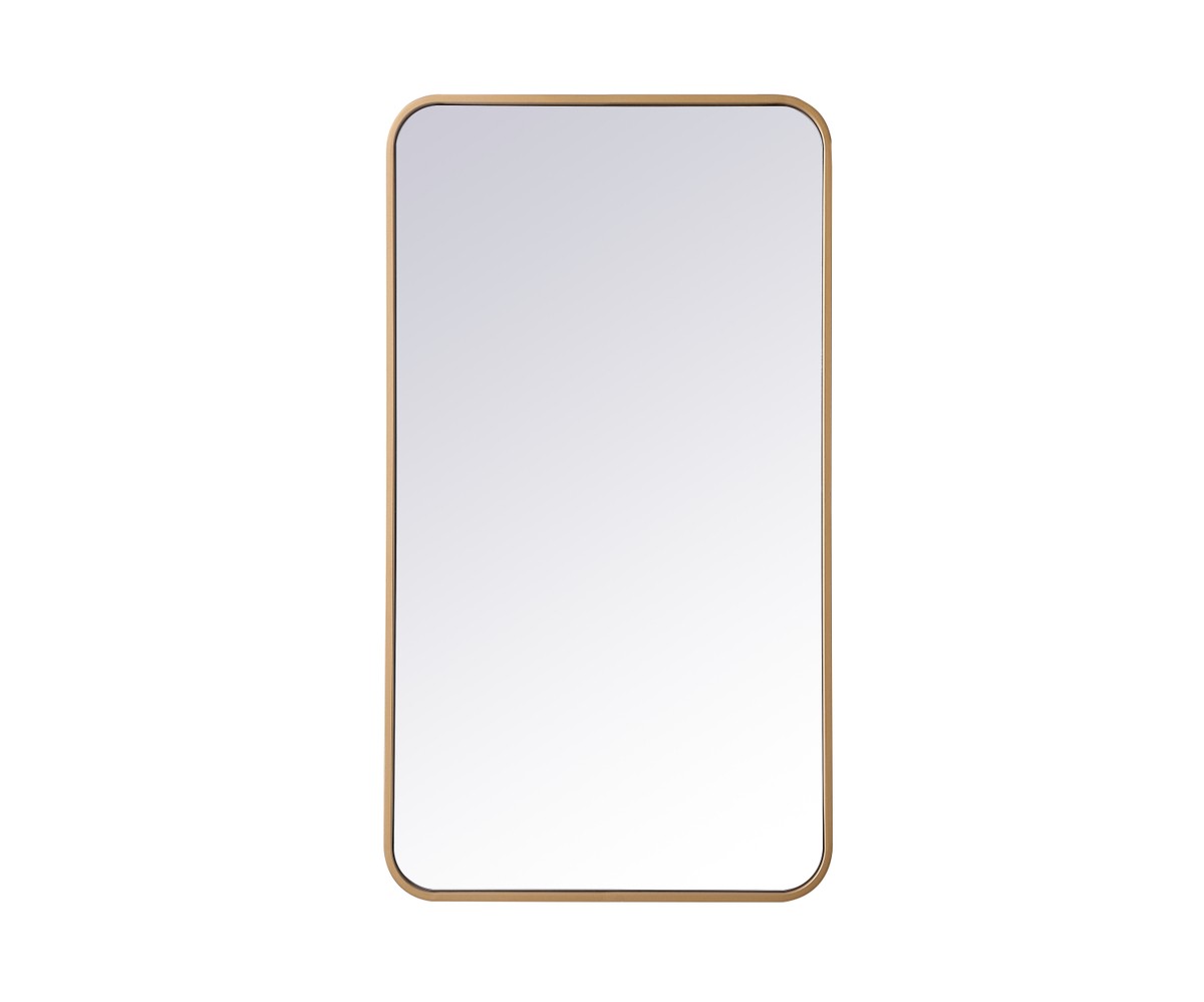 Elegant Lighting - MR802036BR - Mirror - Evermore - Brass