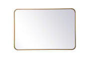 Elegant Lighting - MR802436BR - Mirror - Evermore - Brass