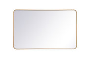 Elegant Lighting - MR803048BR - Mirror - Evermore - Brass