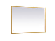 Elegant Lighting - MRE62740BR - LED Mirror - Pier - Brass
