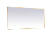Elegant Lighting - MRE63672BR - LED Mirror - Pier - Brass