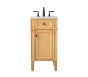Elegant Lighting - VF12518NW - Single Bathroom Vanity - Park Avenue - natural wood