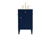 Elegant Lighting - VF12521BL - Single Bathroom Vanity - Park Avenue - blue