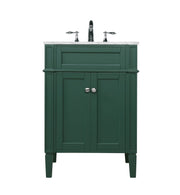 Elegant Lighting - VF12524GN - Single Bathroom Vanity - Park Avenue - green