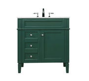 Elegant Lighting - VF12532GN - Single Bathroom Vanity - Park Avenue - green