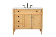 Elegant Lighting - VF12540NW - Single Bathroom Vanity - Park Avenue - natural wood